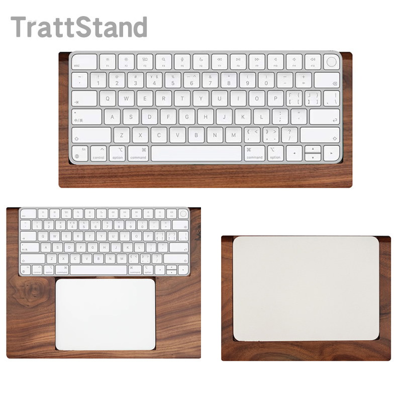 Wrist Rest Pad - 2'si 1 arada Ceviz Ağacından Yapılmış