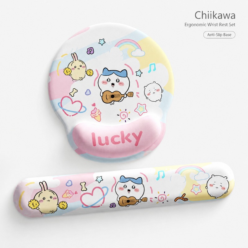 Wrist Rest Pad - Sevimli Chiikawa Ergonomik Mouse Pad Bilek