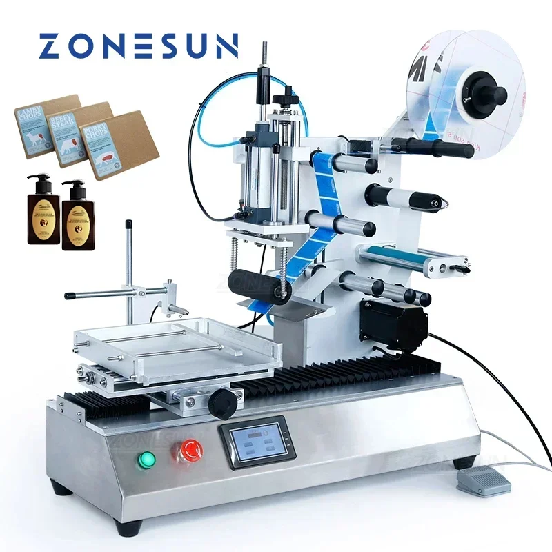 Label Maker Machine - ZONESUN ZS-TB180 Masaüstü Yarı Otomatik Kutu