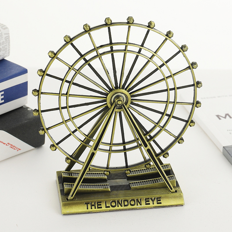 Home Office London - Retro çinko alaşım dönme dolap modeli