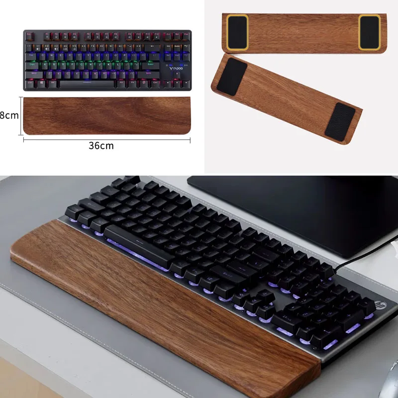 Masif Ahşap Klavye Bilek Deste - Wrist Rest Pad incelemesi ve fiyatı