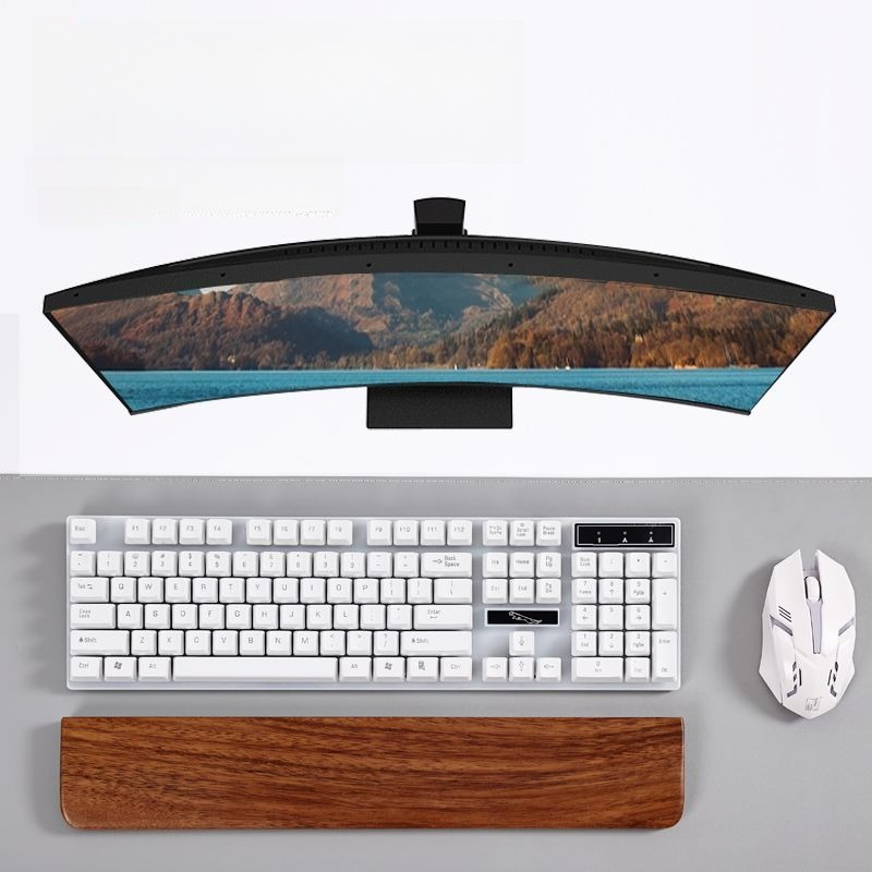 Masif Ahşap Klavye Bilek Deste - Wrist Rest Pad incelemesi ve fiyatı